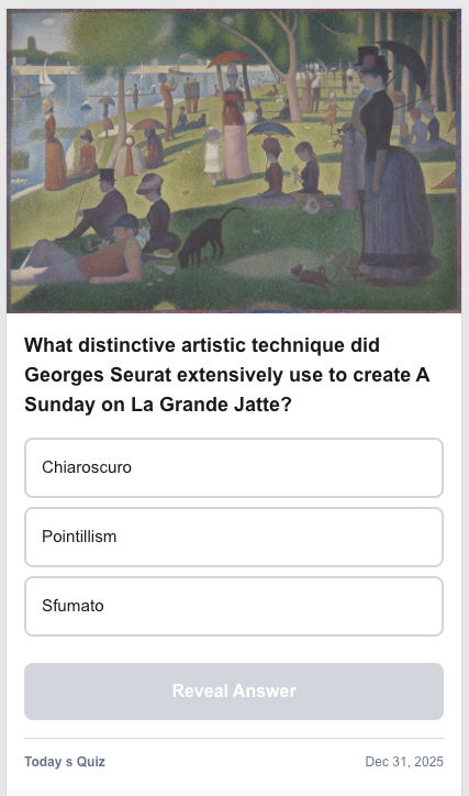 One Artwork, Seven Questions