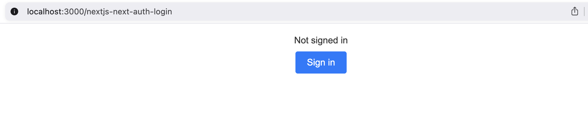 Sign In Using NextAuth.js