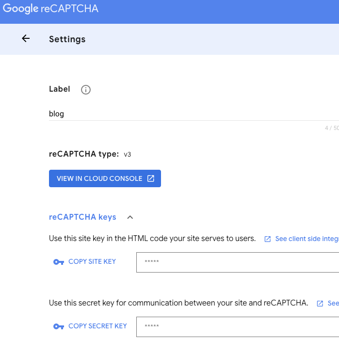 Generate Your ReCAPTCHA Credentials