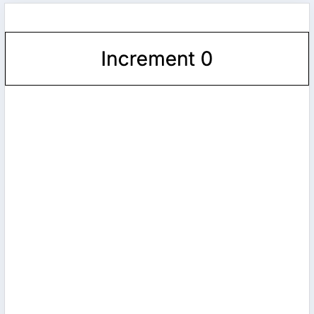 Initial React Counter UI